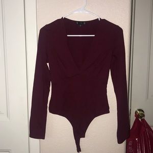 BURGANDY BODYSUIT